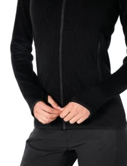 Icebreaker Elemental LS Zip - Women's|-|Haut Pleine Glissière à Manches Longues Elemental - Femme -Icebreaker ICE 104895 7E 7EDetail1 20Black