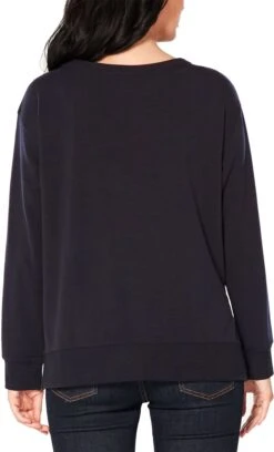 Icebreaker Real Fleece LS Crewe - Women's|-|Haut Molletonné à Manches Longues Et Col Rond Real - Femme -Icebreaker ICE 104931 7E 7EBack 20Deep 20Midnight