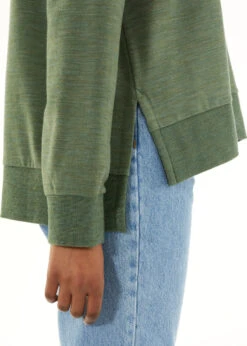 Icebreaker Real Fleece LS Crewe - Women's|-|Haut Molletonné à Manches Longues Et Col Rond Real - Femme -Icebreaker ICE 104931 7E 7Es 20Olive 20Heather