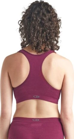Icebreaker Cool-Lite Anatomica Seamless Sport Bra - Women's|-|Brassière Cool-Lite Anatomica Seamless Sport - Femme -Icebreaker ICE 104993 7E 7EBack 20Brazilwood