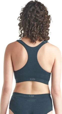 Icebreaker Cool-Lite Anatomica Seamless Sport Bra - Women's|-|Brassière Cool-Lite Anatomica Seamless Sport - Femme -Icebreaker ICE 104993 7E 7EBack 20Serene 20Blue