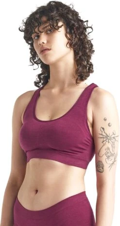Icebreaker Cool-Lite Anatomica Seamless Sport Bra - Women's|-|Brassière Cool-Lite Anatomica Seamless Sport - Femme -Icebreaker ICE 104993 7E 7EFront 20Brazilwood