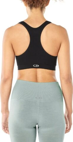 Icebreaker Cool-Lite Anatomica Seamless Sport Bra - Women's|-|Brassière Cool-Lite Anatomica Seamless Sport - Femme -Icebreaker ICE 104993 7E 7EModelB 20Black