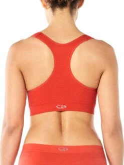 Icebreaker Cool-Lite Anatomica Seamless Sport Bra - Women's|-|Brassière Cool-Lite Anatomica Seamless Sport - Femme -Icebreaker ICE 104993 7E 7EModelB 20Fire