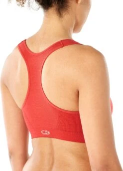 Icebreaker Cool-Lite Anatomica Seamless Sport Bra - Women's|-|Brassière Cool-Lite Anatomica Seamless Sport - Femme -Icebreaker ICE 104993 7E 7EZoomB 20Fire