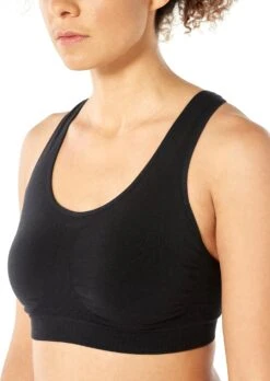 Icebreaker Cool-Lite Anatomica Seamless Sport Bra - Women's|-|Brassière Cool-Lite Anatomica Seamless Sport - Femme -Icebreaker ICE 104993 7E 7EZoomF 20Black