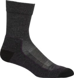 Icebreaker Hike+ Light Crew Socks - Women's|-|Chaussettes Hike+ Light Crew - Femme -Icebreaker ICE 105099 7EJet 20Heather