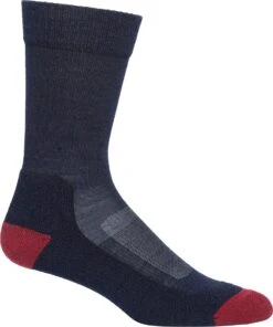 Icebreaker Hike+ Light Crew Socks - Men's|-|Chaussettes Hike+ Light Crew - Homme -Icebreaker ICE 105103 7EMidnight 20Navy