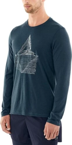 Icebreaker Tech Lite Oneberg Long Sleeve Crewe - Men's |-|T-Shirt à Manches Longues Tech Lite Oneberg Crewe - Homme 18 Icebreaker Tech Lite Oneberg Long Sleeve Crewe - Men's |-|T-Shirt à Manches Longues Tech Lite Oneberg Crewe - Homme -Icebreaker ICE 105162 7E 7ESide2 20Nightfall