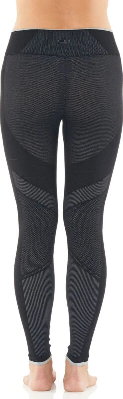 Icebreaker 200 Zone Seamless Leggings - Women's|-|Leggings Sans Coutures 200 Zone - Femme -Icebreaker ICE 105166 7E 7EBack 20Black