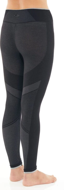 Icebreaker 200 Zone Seamless Leggings - Women's|-|Leggings Sans Coutures 200 Zone - Femme -Icebreaker ICE 105166 7E 7ESide 20Black