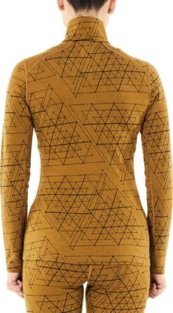 Icebreaker 250 Vertex Ice Structure Long Sleeve Half Zip Base Layer Pullover - Women's |-|Couche De Base à Manches Longues Demi-Zip 250 Vertex Ice Structure Pullover - Femme -Icebreaker ICE 105212 7E 7EBack 20Curry