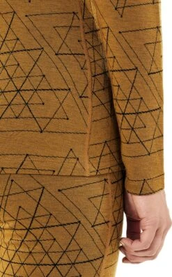 Icebreaker 250 Vertex Ice Structure Long Sleeve Half Zip Base Layer Pullover - Women's |-|Couche De Base à Manches Longues Demi-Zip 250 Vertex Ice Structure Pullover - Femme -Icebreaker ICE 105212 7E 7EDetail1 20Curry 26546bcc e46e 4f6c 9c57 573a983e3e99