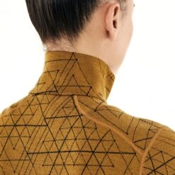 Icebreaker 250 Vertex Ice Structure Long Sleeve Half Zip Base Layer Pullover - Women's |-|Couche De Base à Manches Longues Demi-Zip 250 Vertex Ice Structure Pullover - Femme -Icebreaker ICE 105212 7E 7EDetail2 20Curry