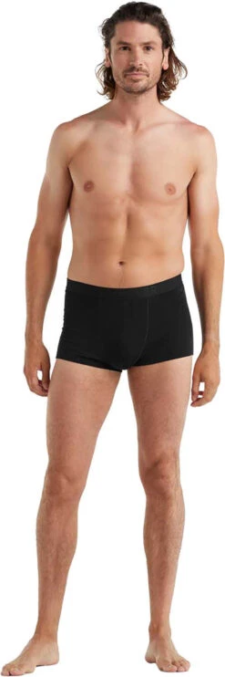 Cool-Lite™ Boxeur Anatomica|-|icebreaker Men's Cool Lite™ Anatomica Trunks -Icebreaker ICE 105223 7E 7EFront1 20Black