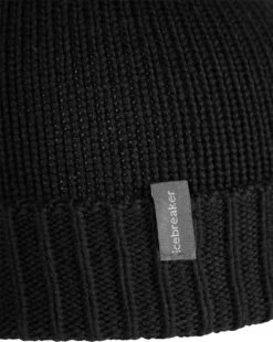 Icebreaker Vela Cuff Beanie - Unisex|-|Bonnet à Revers Vela - Unisexe -Icebreaker ICE 105237 7E 7EFront 20Black