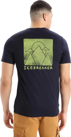 Icebreaker Tech Lite II Alp Ascension Merino Short Sleeve T-Shirt - Men's|-|T-shirt à Manches Courtes En Laine Mérinos Alp Ascension Tech Lite II - Homme -Icebreaker ICE IB0A56AA 7E 7EBack 20Midnight 20Navy 20 20Alp 4f95d3d3 dd78 46a0 b786 b42046c014b7