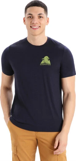 Icebreaker Tech Lite II Alp Ascension Merino Short Sleeve T-Shirt - Men's|-|T-shirt à Manches Courtes En Laine Mérinos Alp Ascension Tech Lite II - Homme -Icebreaker ICE IB0A56AA 7E 7EFront 20Midnight 20Navy 20 20Alp
