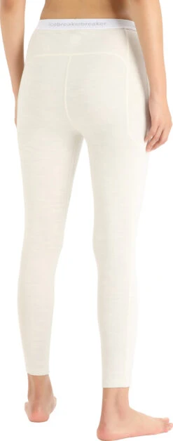 Icebreaker Merino Leggings - Women's|-|Legging Merino - Femme -Icebreaker ICE IB0A56B8 7E 7EBack 20Ecru 20Heather