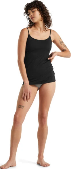 Icebreaker Siren Bra Cami Singlet - Women's|-|Bra Cami Singlet Siren - Femme -Icebreaker ICE IB0A56BL 7E 7EStandard 20Outfit 20Black c2006cd8 6082 486c 962a a28d18a56121