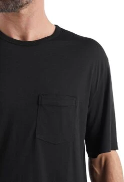 Icebreaker Granary Short Sleeve Pocket Tee - Men's|-|T-shirt à Poche à Manches Courtes De Granary - Homme -Icebreaker ICE IB0A56CK 7E 7EDetail1 20Black 9c8b5b86 1148 4bf2 af4f bb5b4fca60d7
