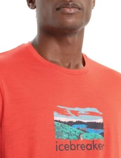 Icebreaker Tech Lite II Short Sleeve Tee - Men's|-|T-shirt à Manches Courtes Tech Lite II - Homme 41 Icebreaker Tech Lite II Short Sleeve Tee - Men's|-|T-shirt à Manches Courtes Tech Lite II - Homme -Icebreaker ICE IB0A56CN 7E 7EDetail2 20Vibrant 20Earth