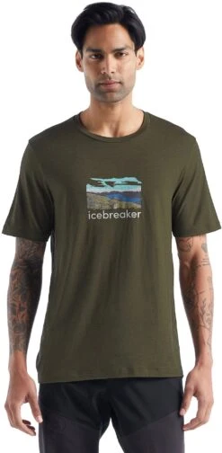 Icebreaker Tech Lite II Short Sleeve Tee - Men's|-|T-shirt à Manches Courtes Tech Lite II - Homme 28 Icebreaker Tech Lite II Short Sleeve Tee - Men's|-|T-shirt à Manches Courtes Tech Lite II - Homme -Icebreaker ICE IB0A56CN 7E 7EFront 20Loden