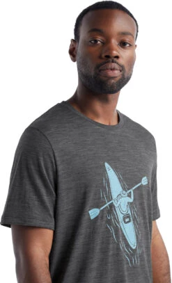 Icebreaker Tech Lite II Short Sleeve Tee - Men's|-|T-shirt à Manches Courtes Tech Lite II - Homme -Icebreaker ICE IB0A56CY 7E 7EDetail 20Gritstone 20Heather