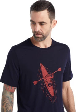 Icebreaker Tech Lite II Short Sleeve Tee - Men's|-|T-shirt à Manches Courtes Tech Lite II - Homme -Icebreaker ICE IB0A56CY 7E 7EDetail 20Midnight 20Navy