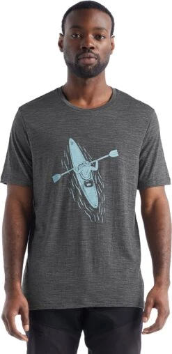 Icebreaker Tech Lite II Short Sleeve Tee - Men's|-|T-shirt à Manches Courtes Tech Lite II - Homme -Icebreaker ICE IB0A56CY 7E 7EFront 20Gritstone 20Heather