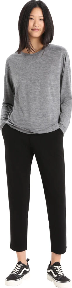 Icebreaker Granary Merino Long Sleeve T-Shirt - Women's|-|T-shirt à Manches Longues En Laine Mérinos Granary - Femme -Icebreaker ICE IB0A56D4 7E 7EStandard 20Outfit 20Gritstone 20Heather 9a93707d a25f 4d08 b375 96ed763fd166