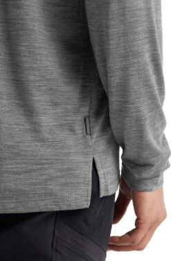 Icebreaker Sphere II Long Sleeve Tee - Men's|-|T-shirt à Manches Longues Sphere II - Homme -Icebreaker ICE IB0A56D8 7E 7EDetail1 20Metro 20Heather