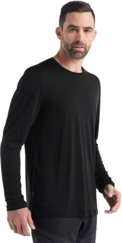 Icebreaker Sphere II Long Sleeve Tee - Men's|-|T-shirt à Manches Longues Sphere II - Homme -Icebreaker ICE IB0A56D8 7E 7ESide 20Black