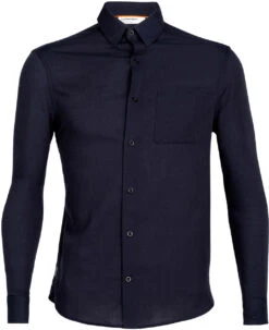 Icebreaker Steveston Long Sleeve Shirt - Men's|-|Chemise à Manches Longues Steveston - Homme -Icebreaker ICE IB0A56EF 7EMidnight 20Navy 917da0da 6e6e 4a58 bfa6 f66a46770889
