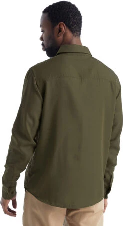 Icebreaker Steveston Long Sleeve Shirt - Men's|-|Chemise à Manches Longues Steveston - Homme -Icebreaker ICE IB0A56EF 7E 7EBack 20Loden