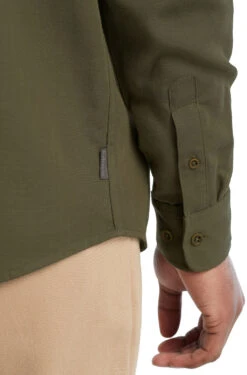 Icebreaker Steveston Long Sleeve Shirt - Men's|-|Chemise à Manches Longues Steveston - Homme -Icebreaker ICE IB0A56EF 7E 7EDetail1 20Loden