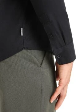 Icebreaker Steveston Long Sleeve Shirt - Men's|-|Chemise à Manches Longues Steveston - Homme -Icebreaker ICE IB0A56EF 7E 7EDetail2 20Black