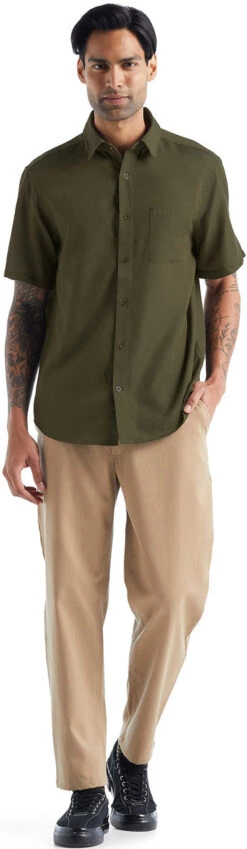 Icebreaker Steveston Short Sleeve Shirt - Men's|-|Chemise à Manches Courtes Steveston - Homme 36 Icebreaker Steveston Short Sleeve Shirt - Men's|-|Chemise à Manches Courtes Steveston - Homme -Icebreaker ICE IB0A56EG 7E 7EFront 20Loden