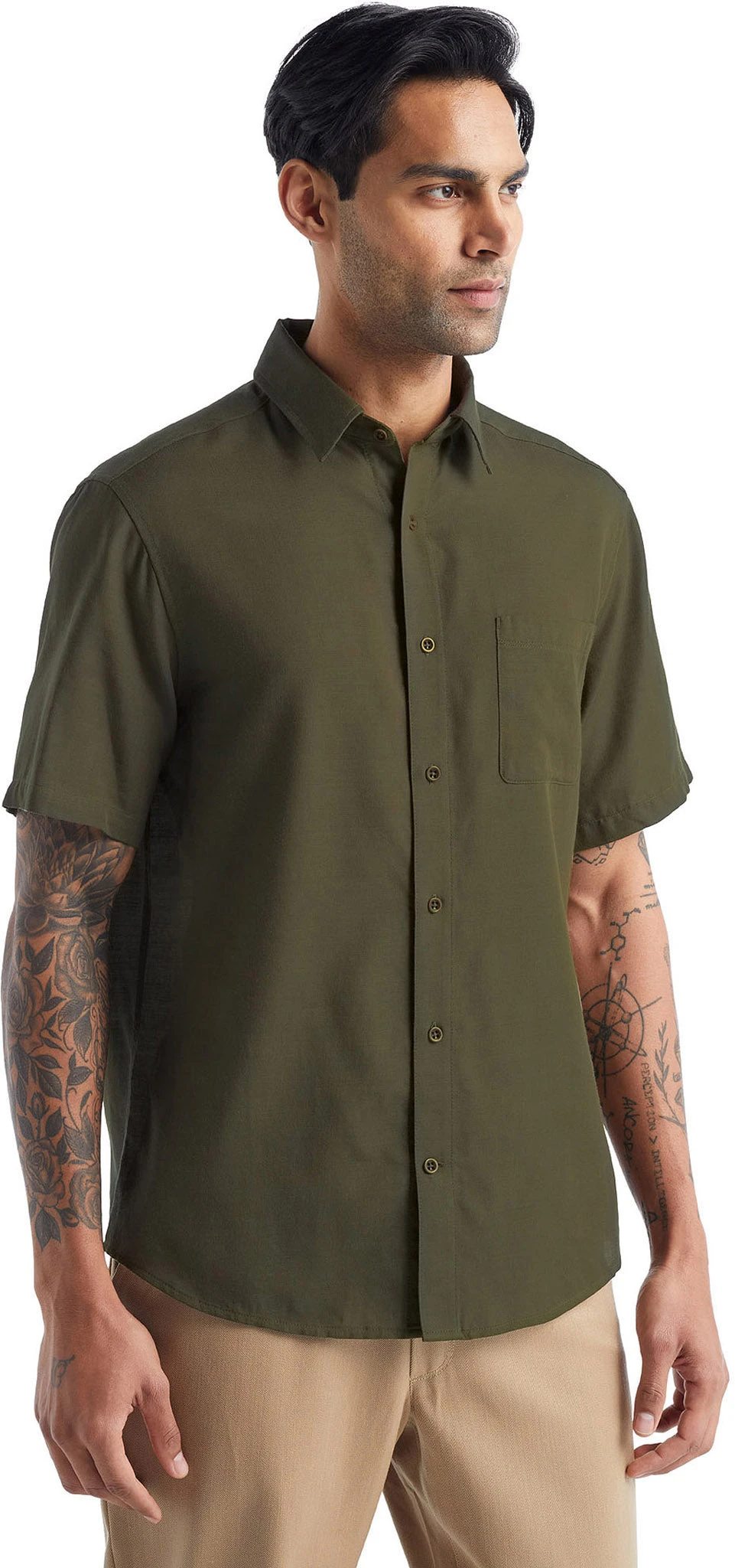 Icebreaker Steveston Short Sleeve Shirt - Men's|-|Chemise à Manches Courtes Steveston - Homme 10 Icebreaker Steveston Short Sleeve Shirt - Men's|-|Chemise à Manches Courtes Steveston - Homme - Image 8