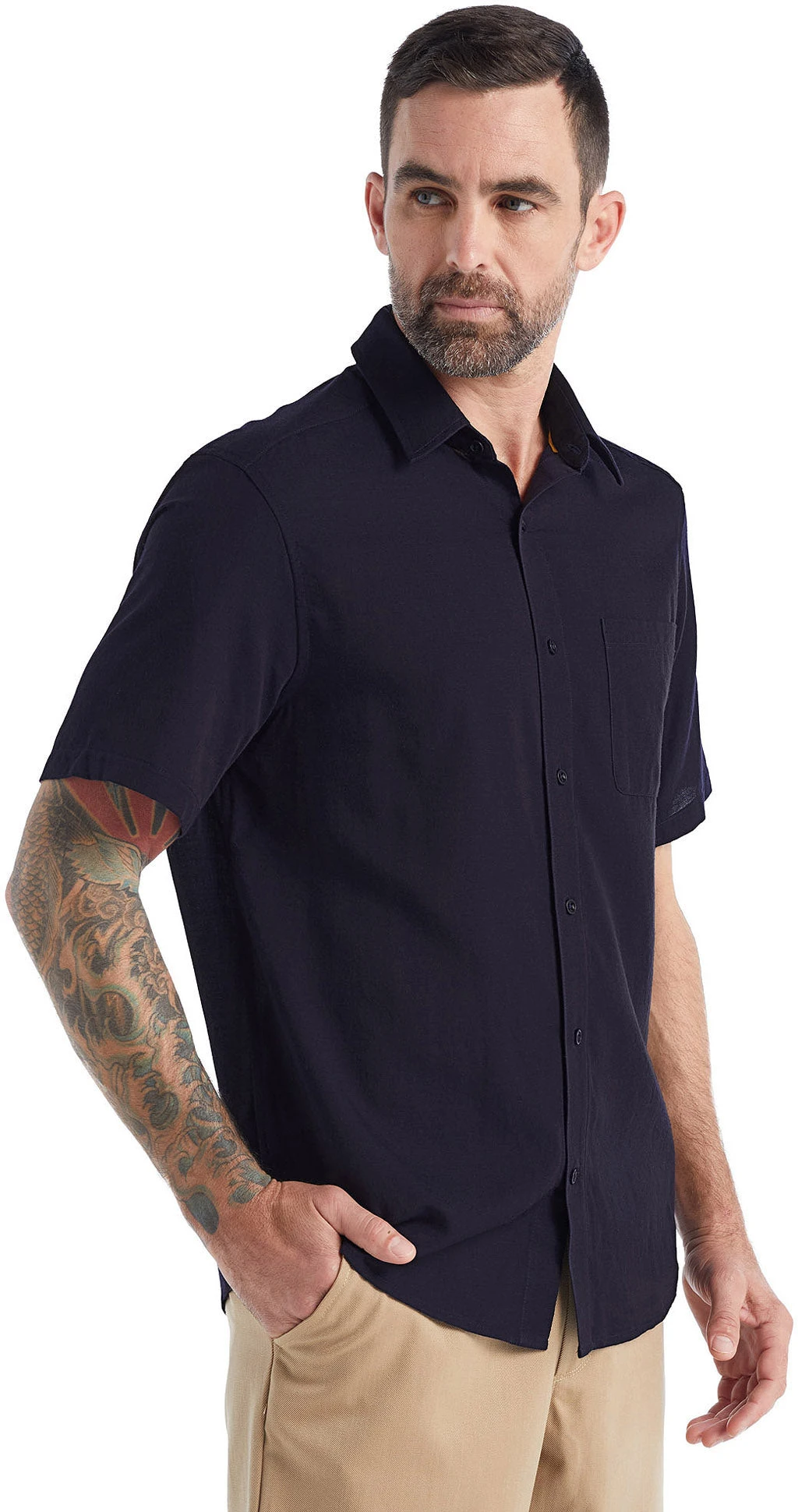 Icebreaker Steveston Short Sleeve Shirt - Men's|-|Chemise à Manches Courtes Steveston - Homme 17 Icebreaker Steveston Short Sleeve Shirt - Men's|-|Chemise à Manches Courtes Steveston - Homme - Image 15