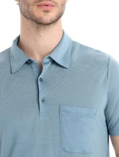 Icebreaker Drayden Short Sleeve Polo Tee - Men's|-|T-shirt Polo à Manches Courtes De Drayden - Homme 41 Icebreaker Drayden Short Sleeve Polo Tee - Men's|-|T-shirt Polo à Manches Courtes De Drayden - Homme -Icebreaker ICE IB0A56EI 7E 7EDetail1 20Astral 20Blue