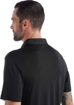 Icebreaker Drayden Short Sleeve Polo Tee - Men's|-|T-shirt Polo à Manches Courtes De Drayden - Homme 30 Icebreaker Drayden Short Sleeve Polo Tee - Men's|-|T-shirt Polo à Manches Courtes De Drayden - Homme -Icebreaker ICE IB0A56EI 7E 7EDetail2 20Black