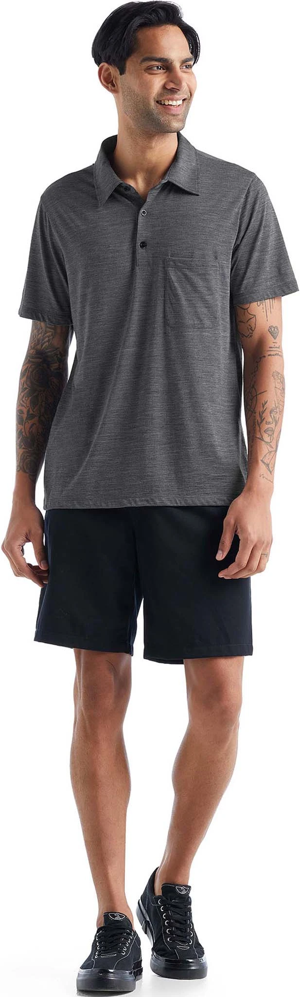 Icebreaker Drayden Short Sleeve Polo Tee - Men's|-|T-shirt Polo à Manches Courtes De Drayden - Homme 6 Icebreaker Drayden Short Sleeve Polo Tee - Men's|-|T-shirt Polo à Manches Courtes De Drayden - Homme - Image 4