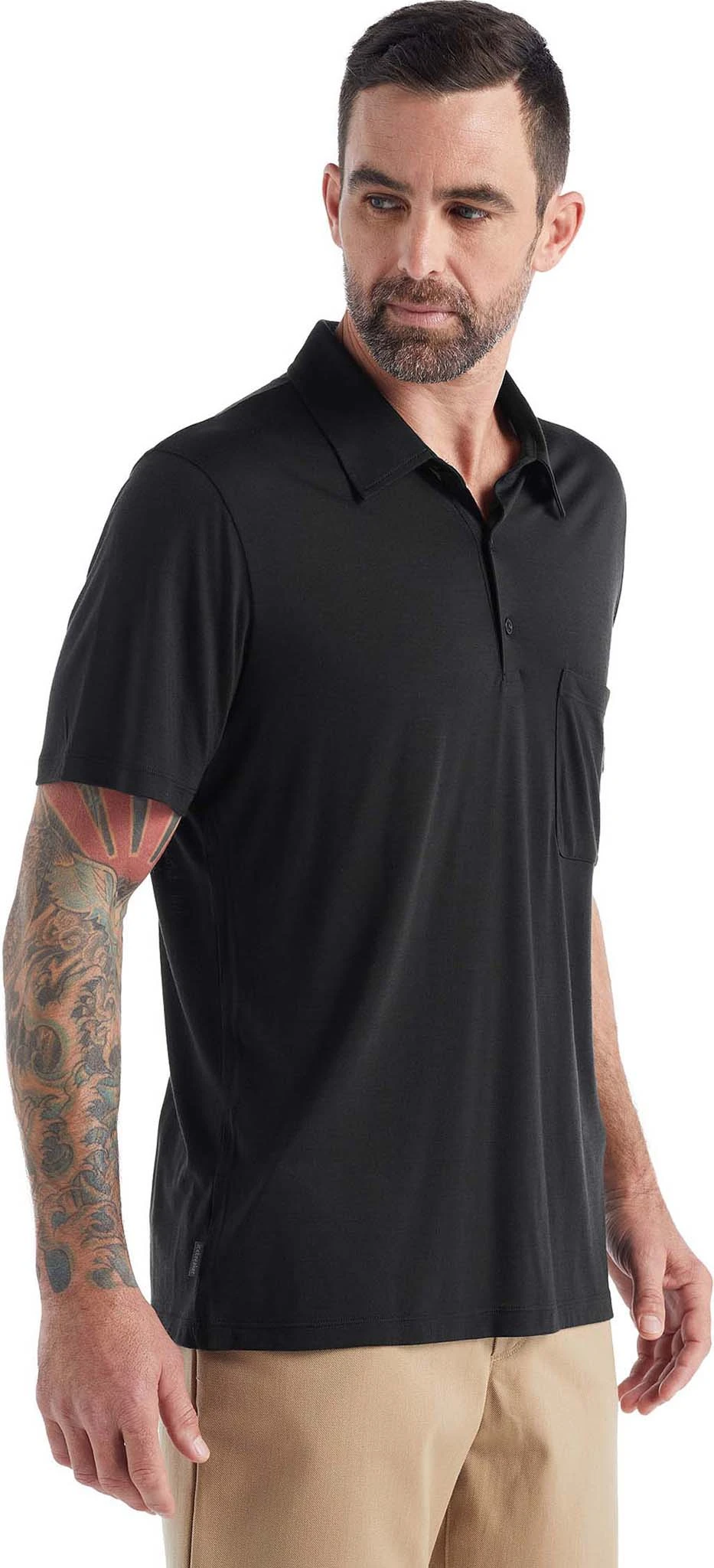 Icebreaker Drayden Short Sleeve Polo Tee - Men's|-|T-shirt Polo à Manches Courtes De Drayden - Homme 17 Icebreaker Drayden Short Sleeve Polo Tee - Men's|-|T-shirt Polo à Manches Courtes De Drayden - Homme - Image 15