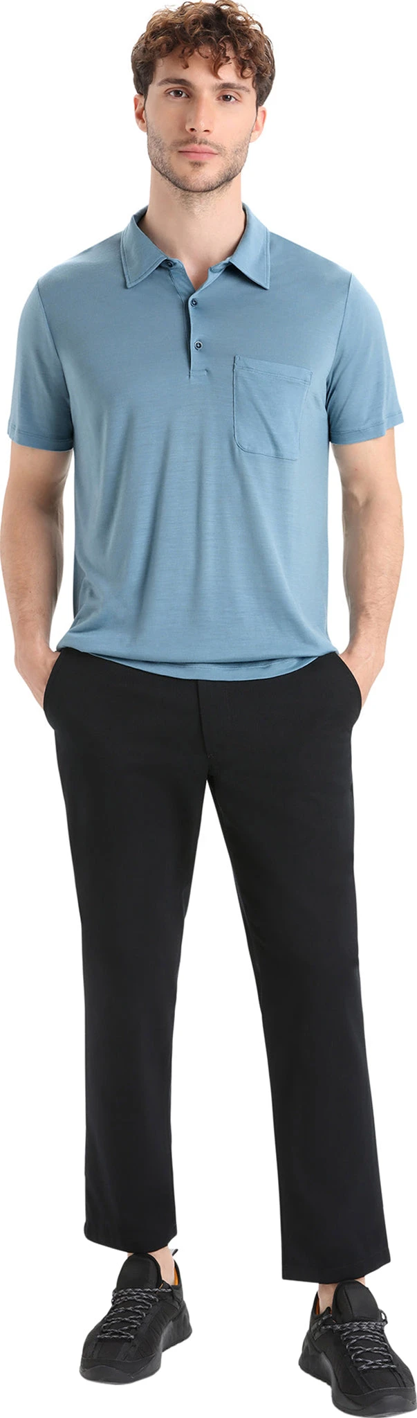 Icebreaker Drayden Short Sleeve Polo Tee - Men's|-|T-shirt Polo à Manches Courtes De Drayden - Homme 20 Icebreaker Drayden Short Sleeve Polo Tee - Men's|-|T-shirt Polo à Manches Courtes De Drayden - Homme - Image 18