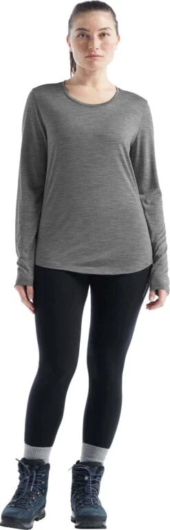 Icebreaker Sphere II Long Sleeves T-shirt - Women's|-|Haut à Manches Longues Sphere II - Femme 25 Icebreaker Sphere II Long Sleeves T-shirt - Women's|-|Haut à Manches Longues Sphere II - Femme -Icebreaker ICE IB0A56EJ 7E 7EFront1 20Metro 20Heather