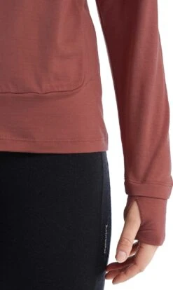 Icebreaker Cool-Lite LS Hoodie - Women's|-|Chandail à Capuchon à Manches Longues Cool-Lite - Femme -Icebreaker ICE IB0A56EX 7E 7EDetail1 20Grape