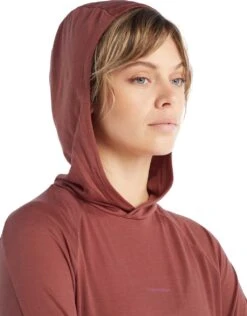 Icebreaker Cool-Lite LS Hoodie - Women's|-|Chandail à Capuchon à Manches Longues Cool-Lite - Femme -Icebreaker ICE IB0A56EX 7E 7EDetail3 20Grape