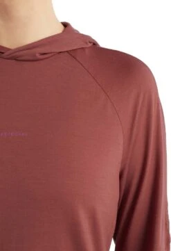 Icebreaker Cool-Lite LS Hoodie - Women's|-|Chandail à Capuchon à Manches Longues Cool-Lite - Femme -Icebreaker ICE IB0A56EX 7E 7EDetail 20Grape