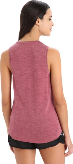 Icebreaker Sphere II Tank - Women's|-|Camisole Sphere II - Femme -Icebreaker ICE IB0A56EZ 7E 7EBack 20Cherry 20Heather 4d44ec7e a2f0 4c87 8b5c d8e9db2541fd